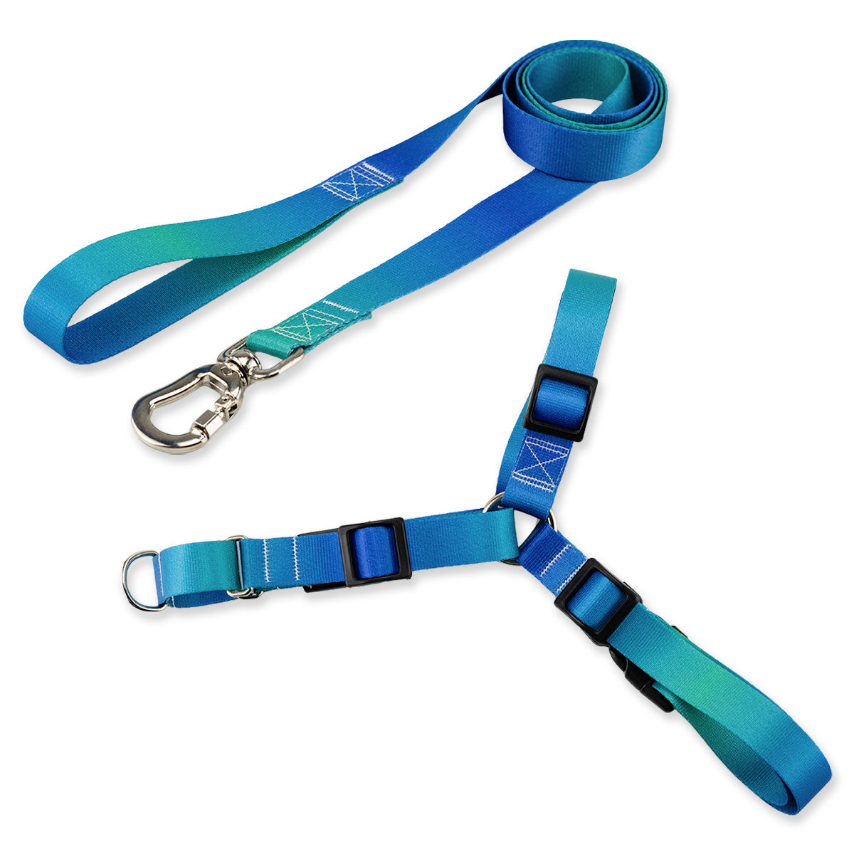Kit Guia Padrão + Peitoral Antipuxão Basic Pet