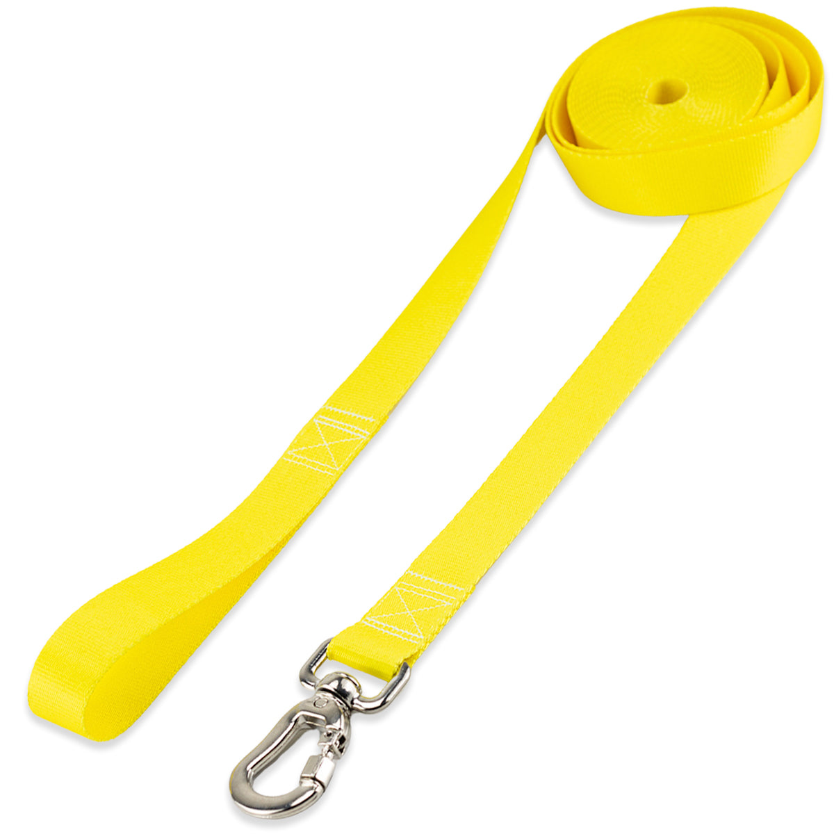 Guia Longa 10 Metros para Cachorros Amarelo Basic Pet