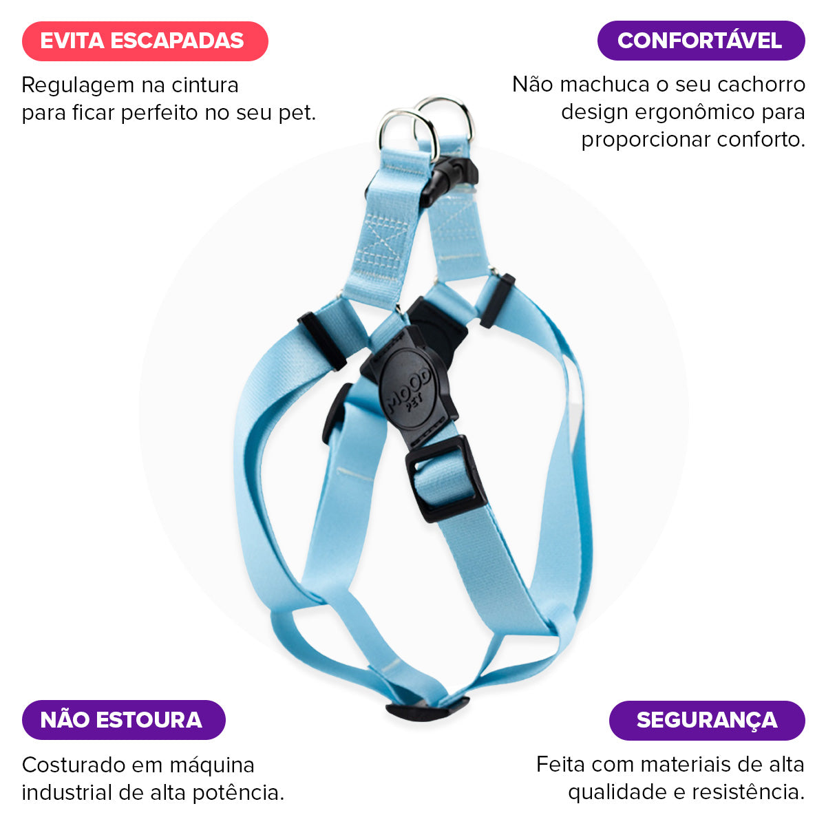 Peitoral para Cachorros Americano Sea Mood Pet