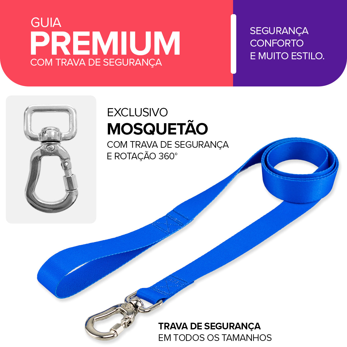 Guia para Cachorros Azul Basic Pet