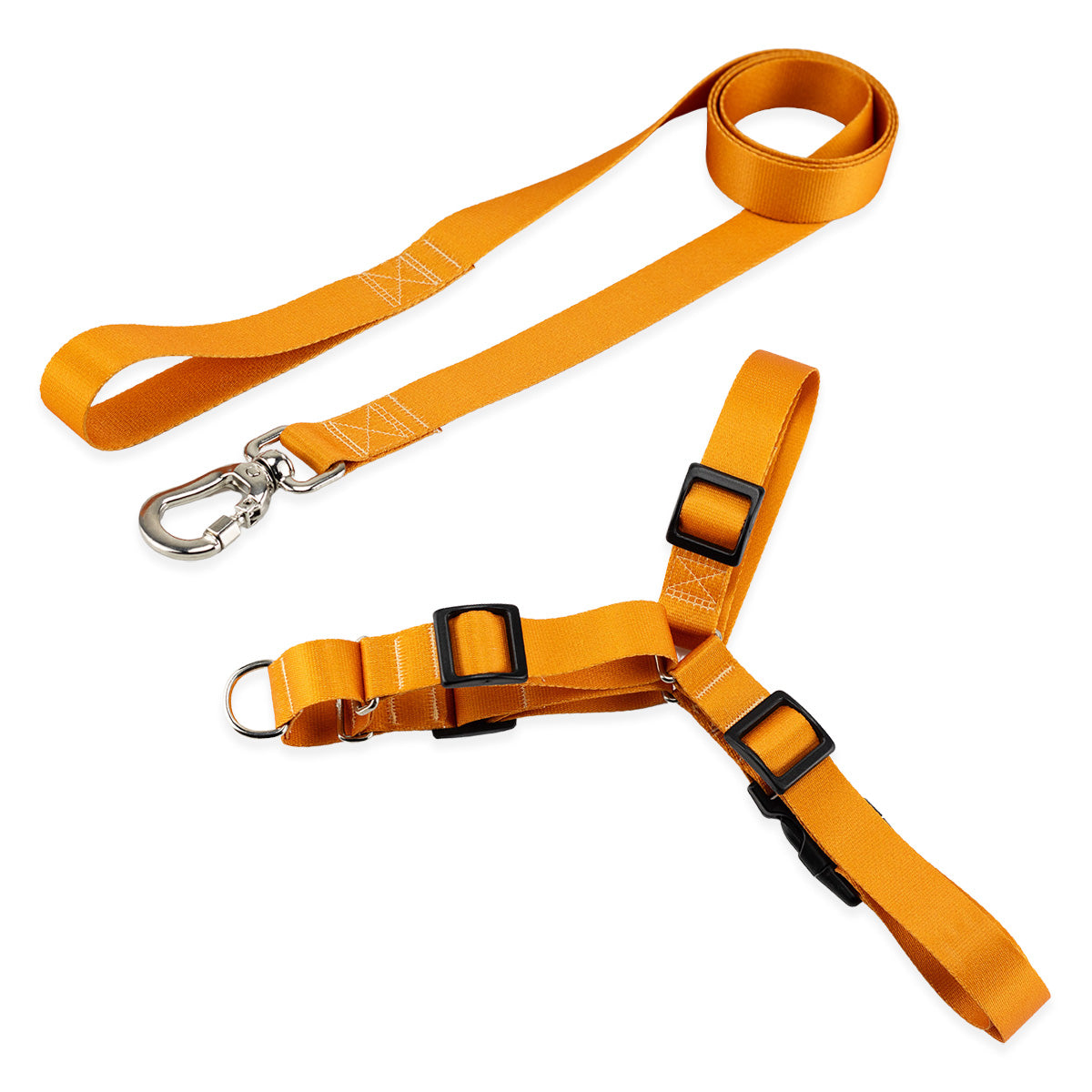Kit Guia Padrão + Peitoral Antipuxão Basic Pet