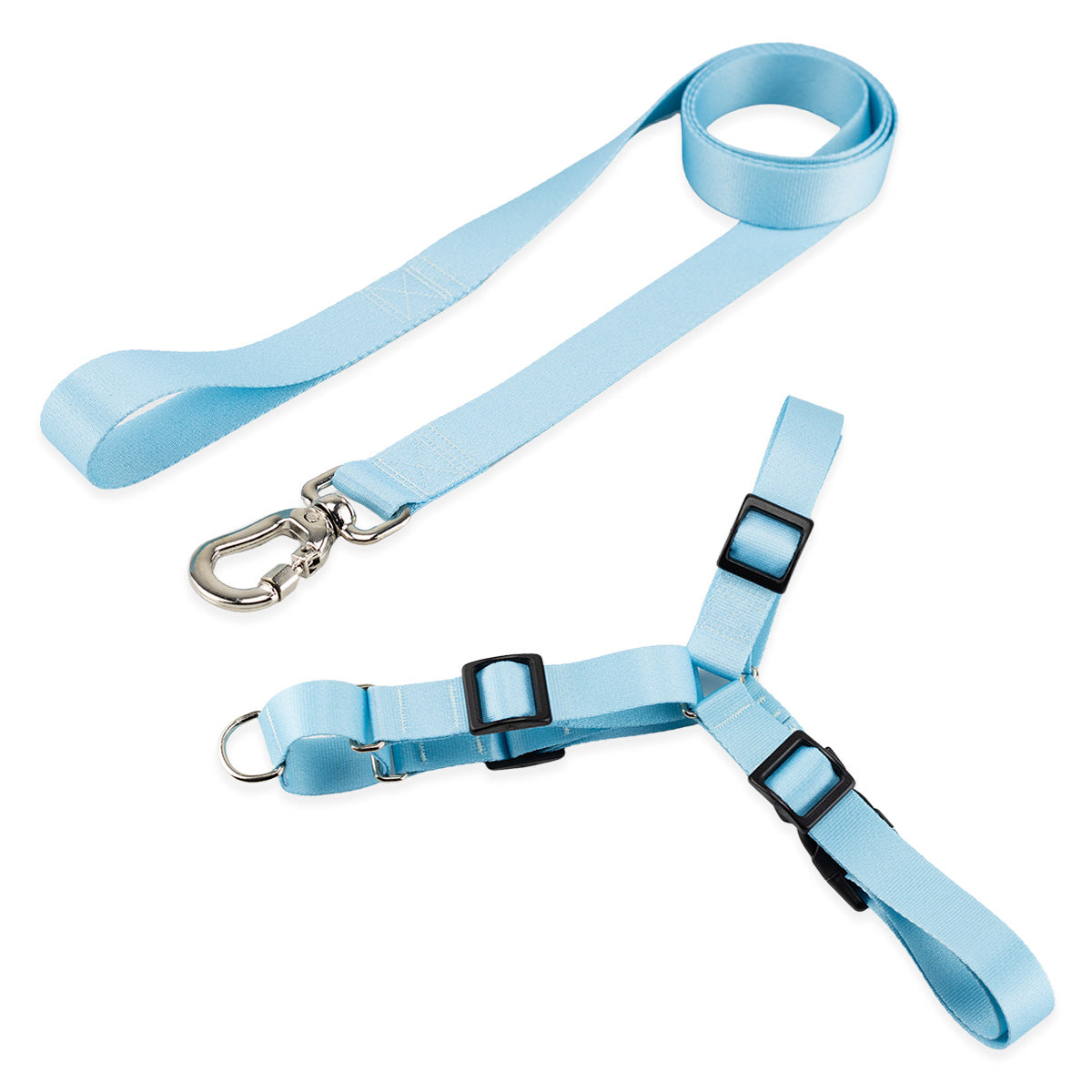 Kit Guia Padrão + Peitoral Antipuxão Basic Pet