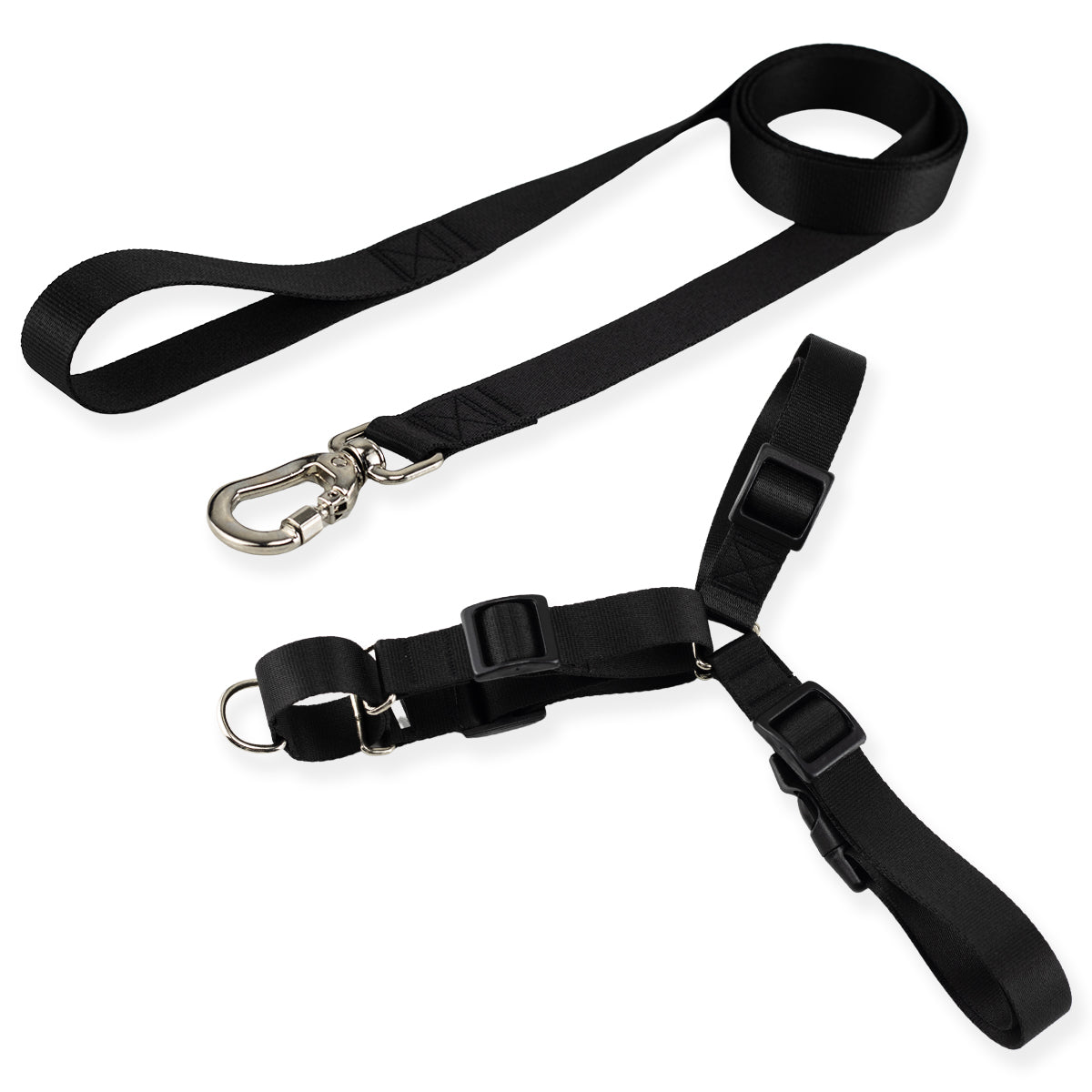 Kit Guia Padrão + Peitoral Antipuxão Basic Pet