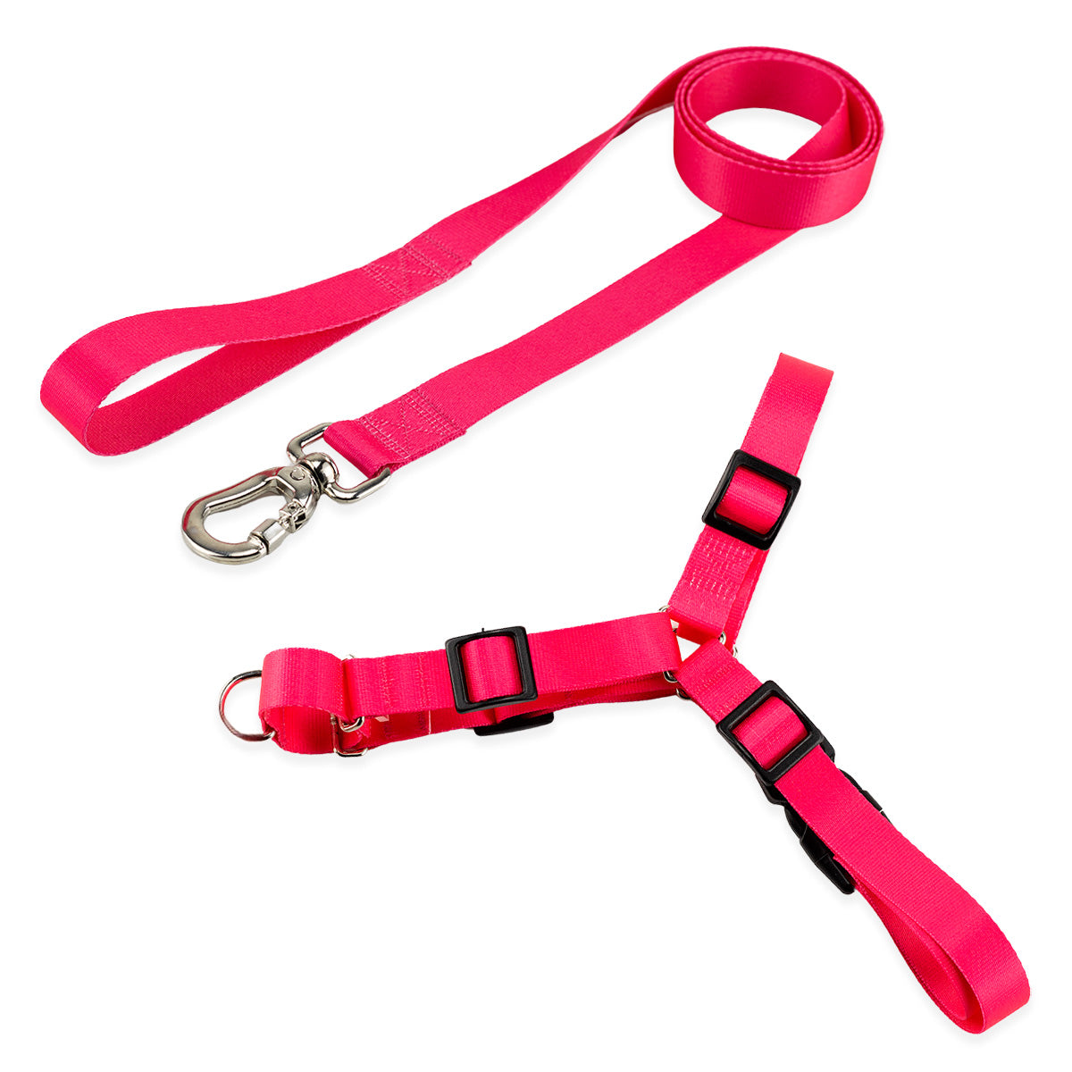 Kit Guia Padrão + Peitoral Antipuxão Basic Pet