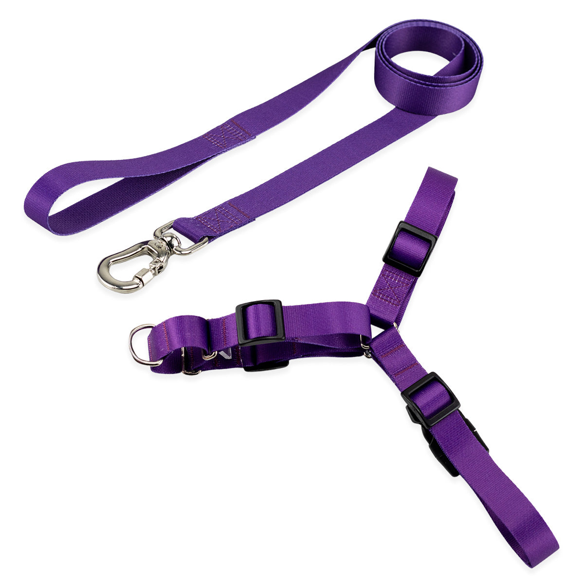 Kit Guia Padrão + Peitoral Antipuxão Basic Pet
