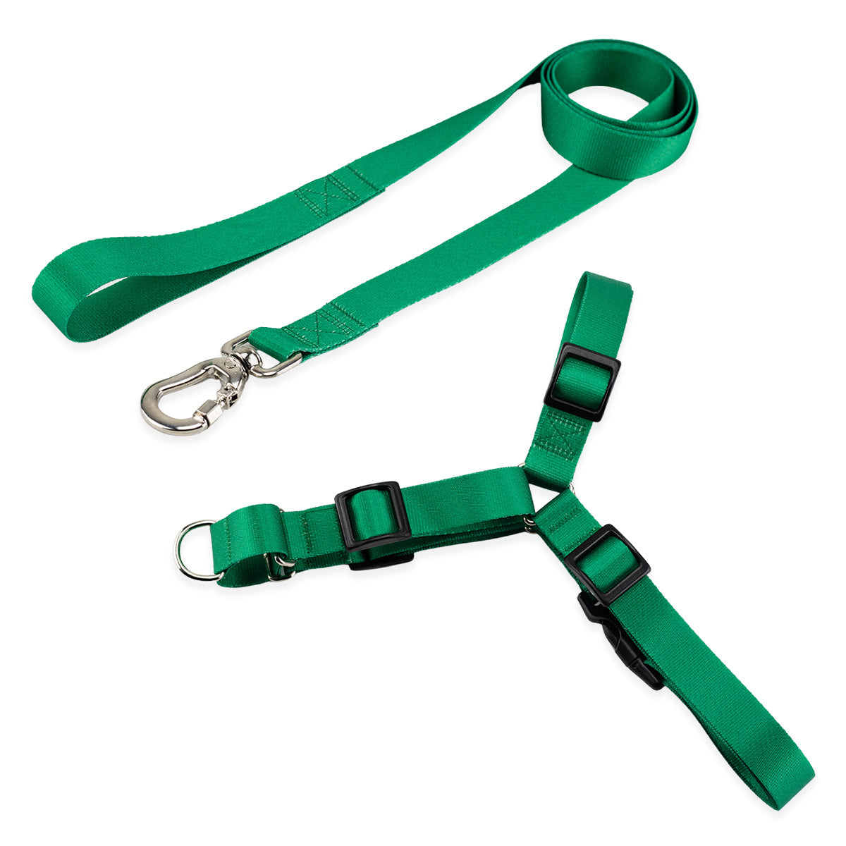 Kit Guia Padrão + Peitoral Antipuxão Basic Pet