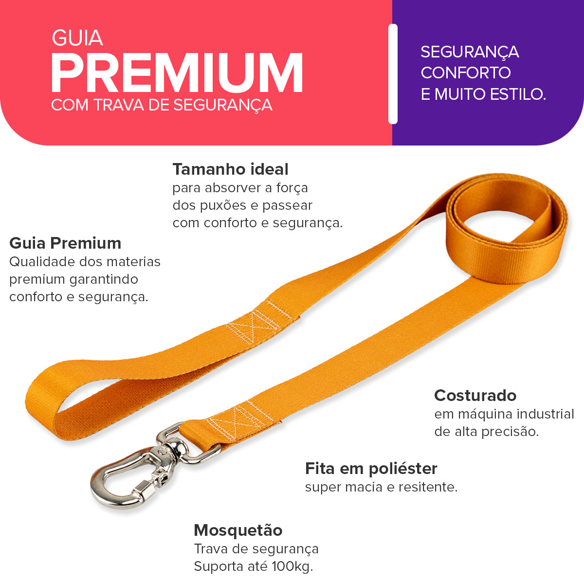 Guia para Cachorros Caramelo Basic Pet