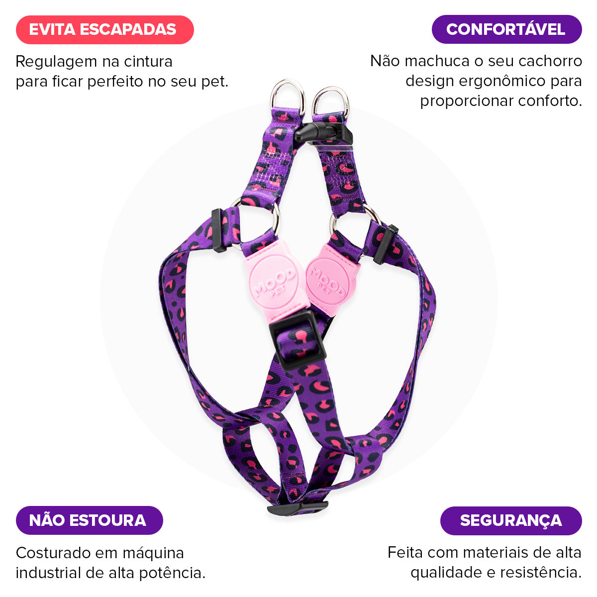 Peitoral para Cachorros Americano Guapo Mood Pet
