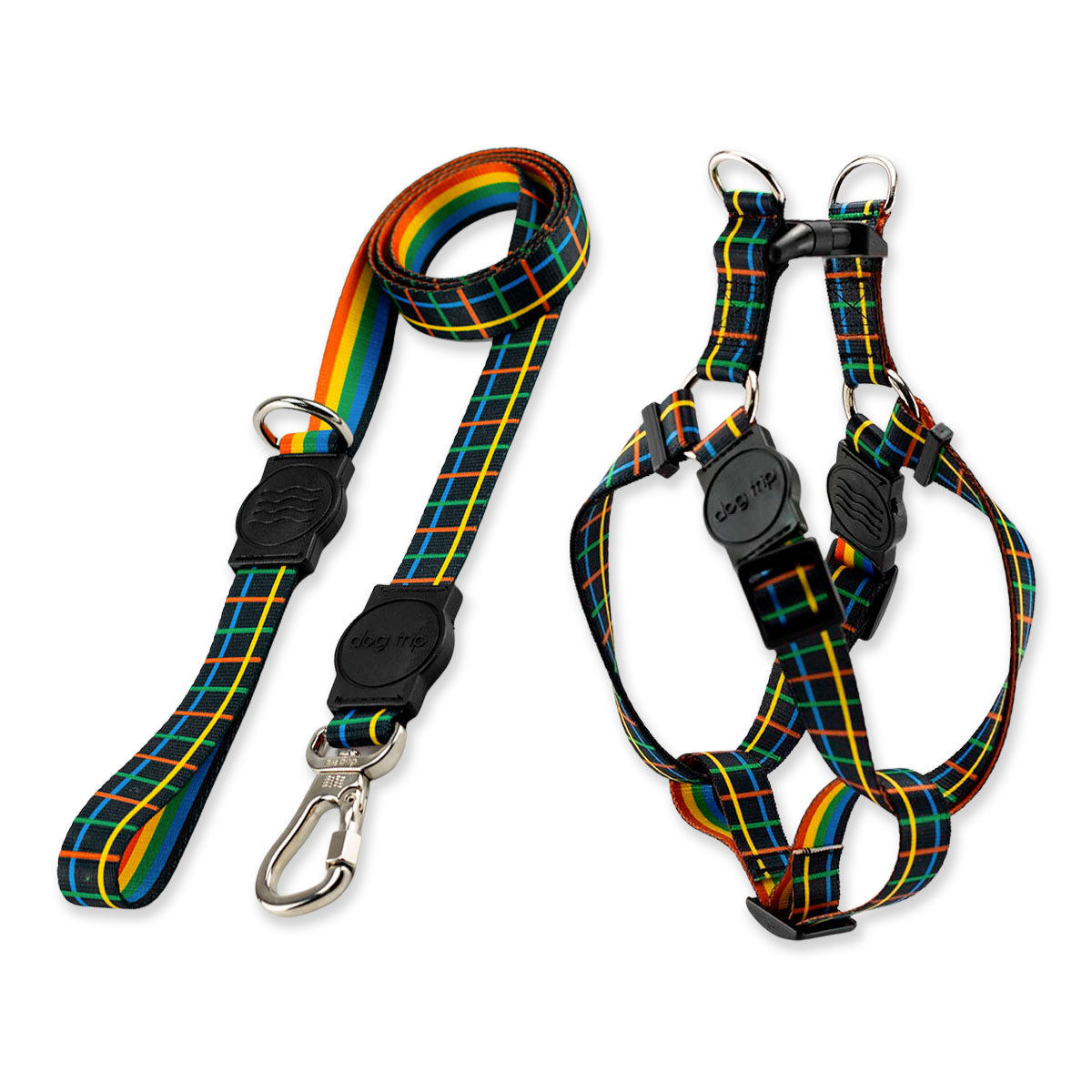 Kit Guia Padrão + Peitoral Americano Dog Trip Brasil