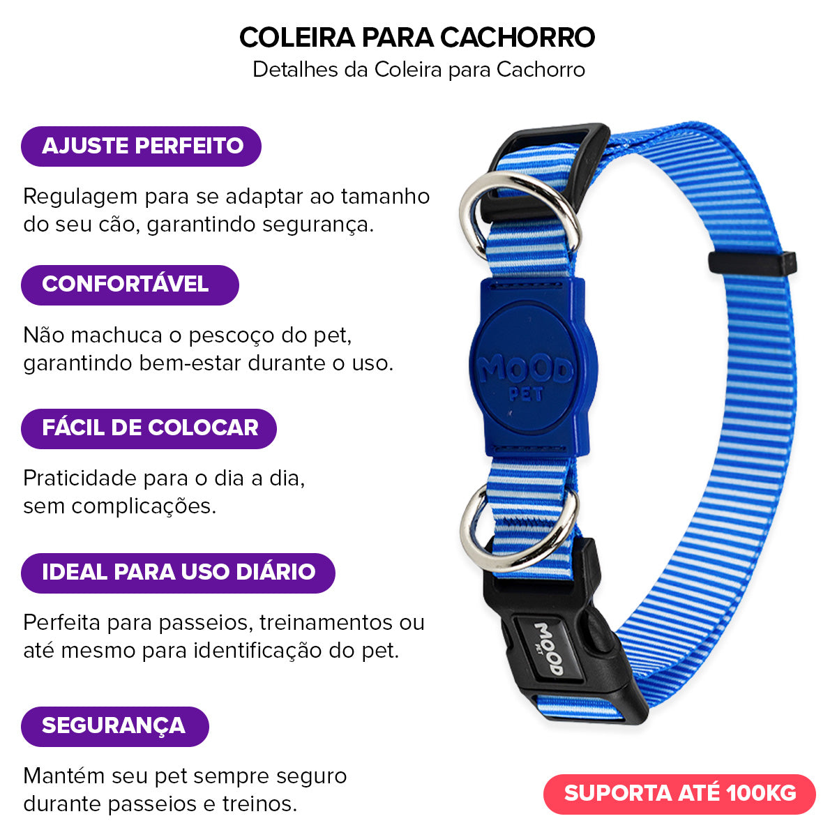 Coleira para Cachorros Jetty Mood Pet