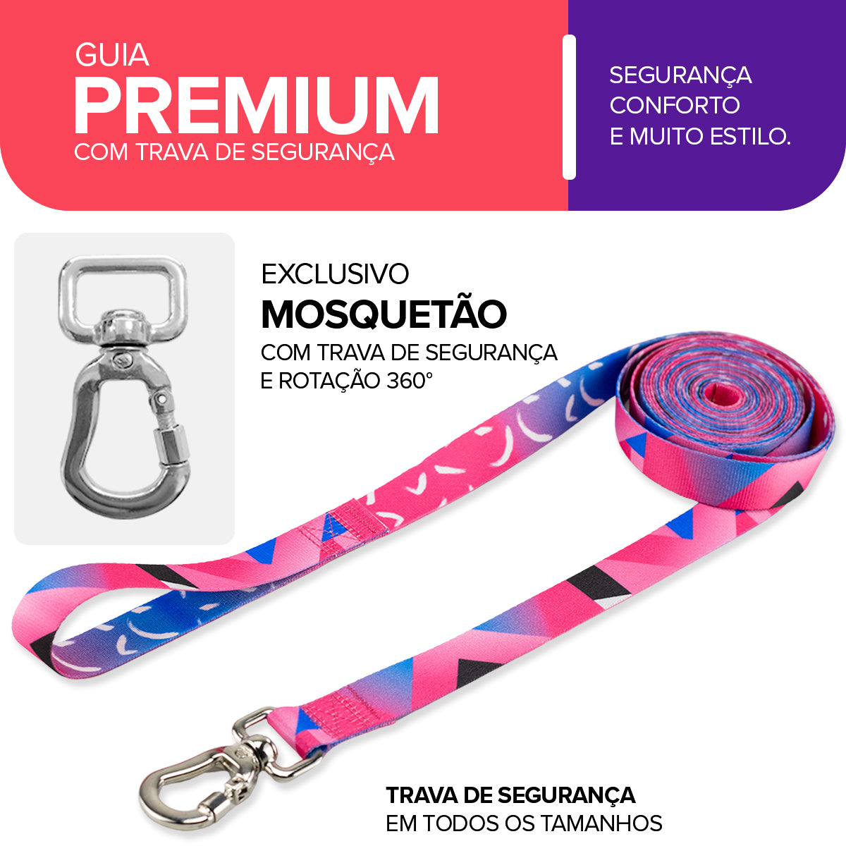Guia Longa 10 Metros para Cachorros Lawn Basic Pet