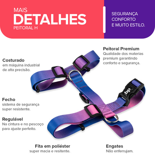 Peitoral para Cachorros H Lily Basic Pet