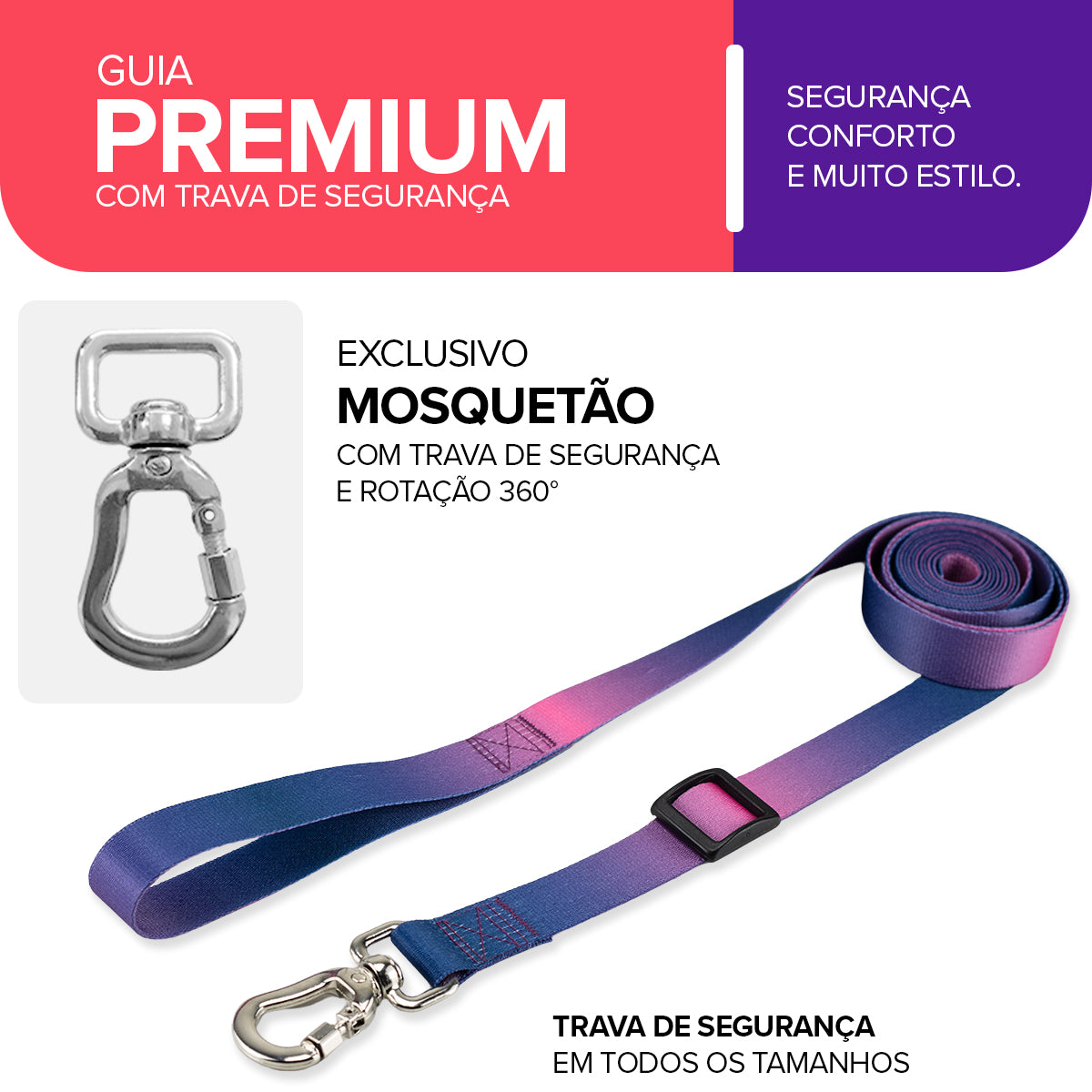 Guia Retrátil para Cachorros Lily Basic Pet