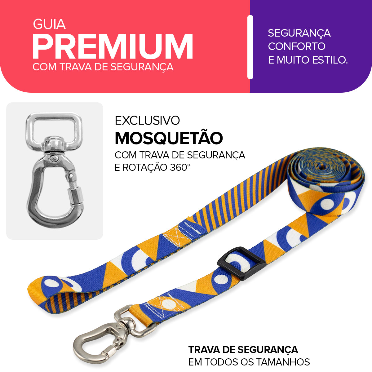 Guia Retrátil para Cachorros Moss Basic Pet