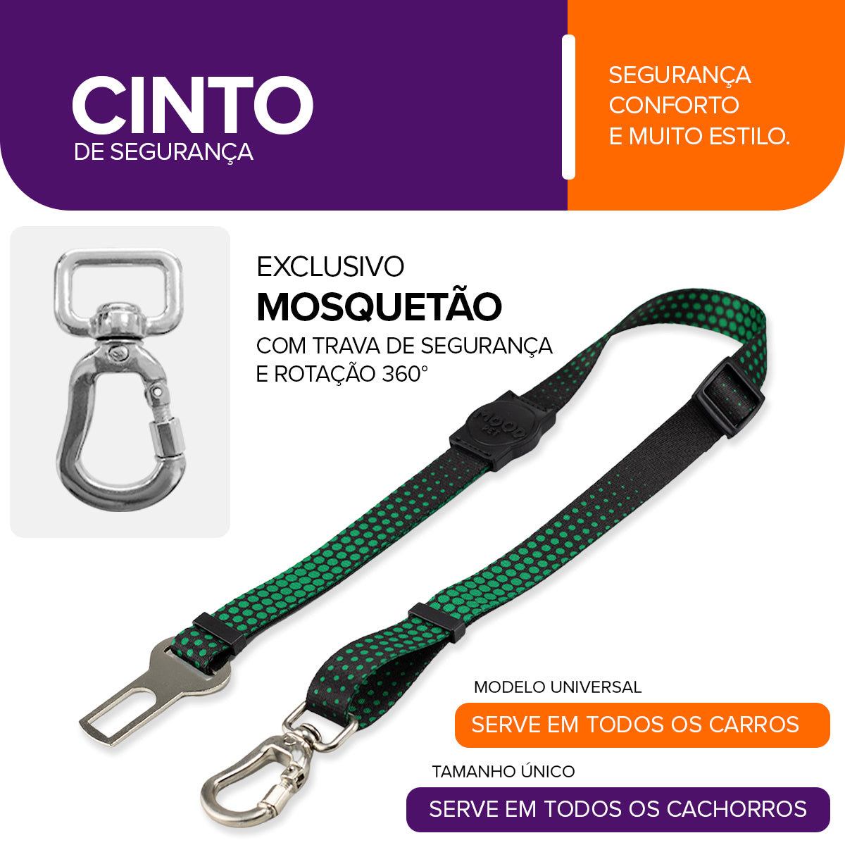Cinto de Segurança Pet Namu Mood Pet