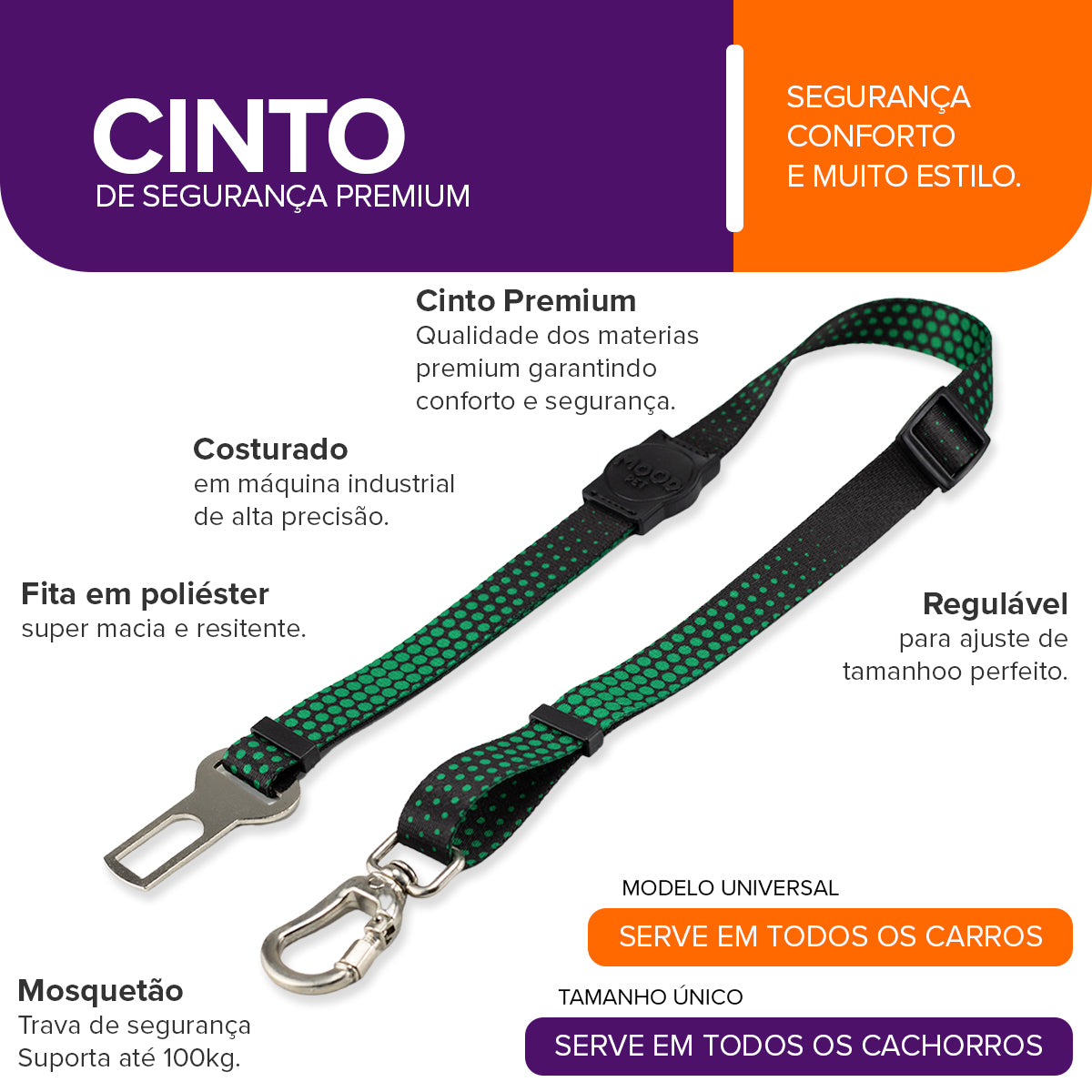 Cinto de Segurança Pet Namu Mood Pet