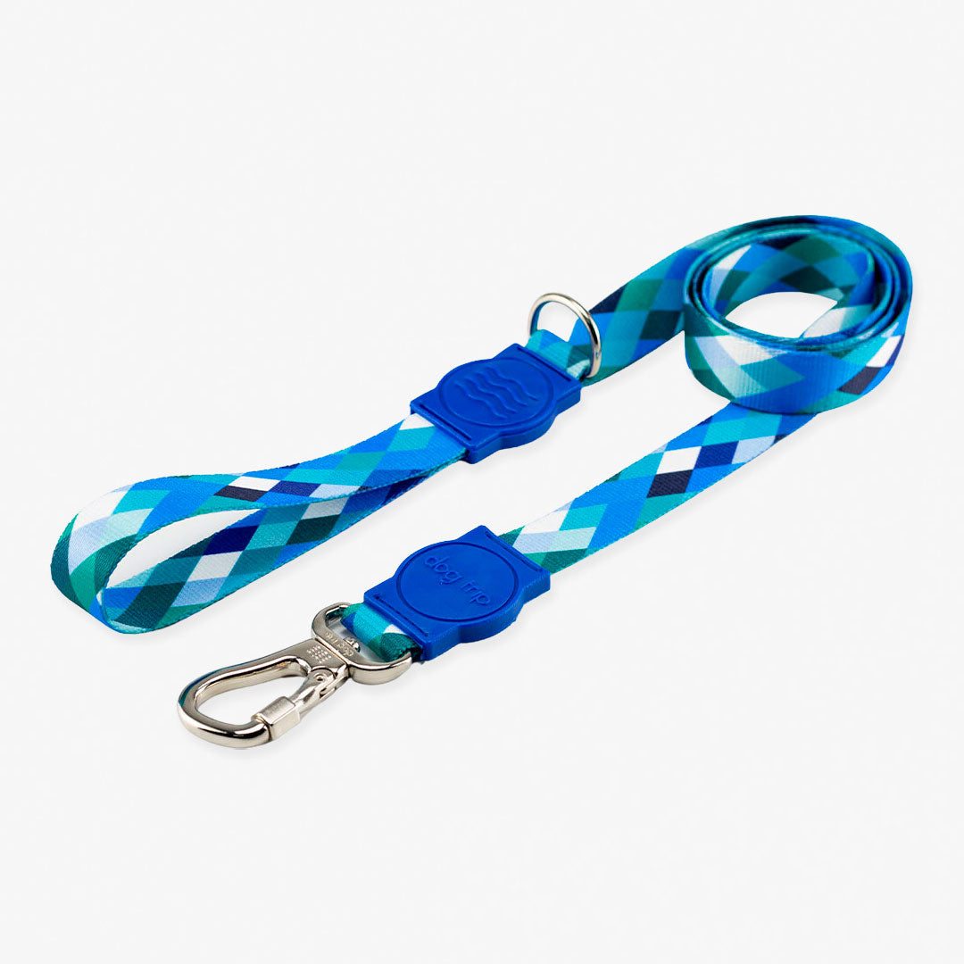 Guia Premium Quadriculada Azul Dog Trip Brasil