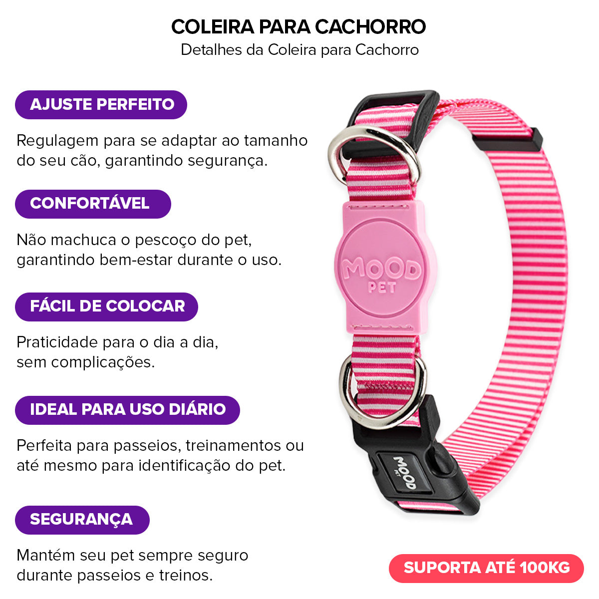 Coleira para Cachorros Queens Mood Pet