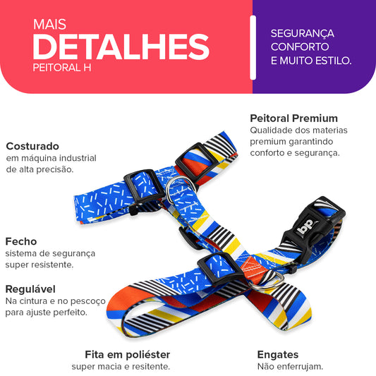 Peitoral para Cachorros H Stem Basic Pet