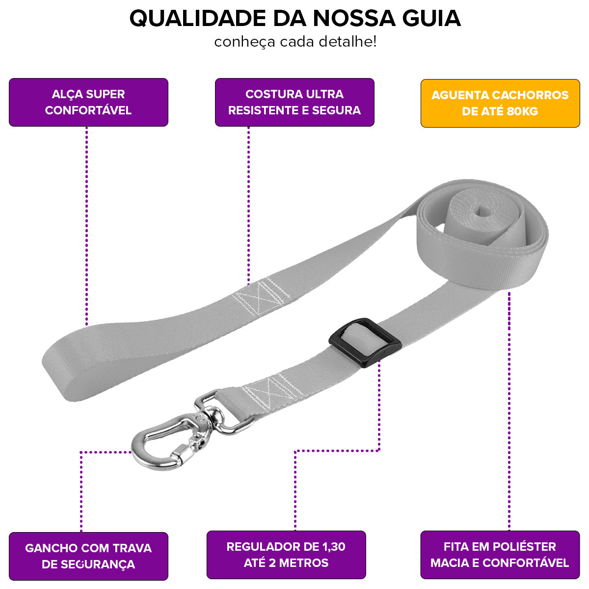 Guia Retrátil para Cachorros Fine Rose Mood Pet
