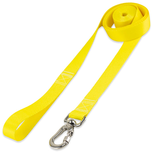 Guia Longa 2 Metros para Cachorros Amarelo Basic Pet