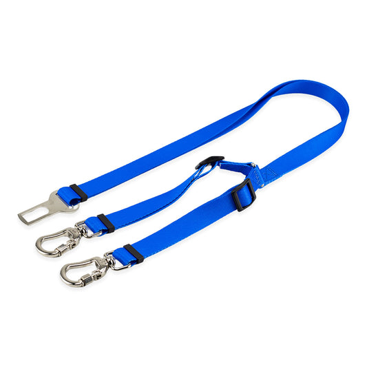 Cinto de Segurança Duplo Azul Basic Pet