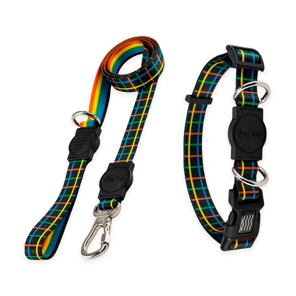 Kit Guia Padrão + Coleira Dog Trip Brasil