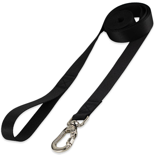Guia Longa 2 Metros para Cachorros Preto Basic Pet
