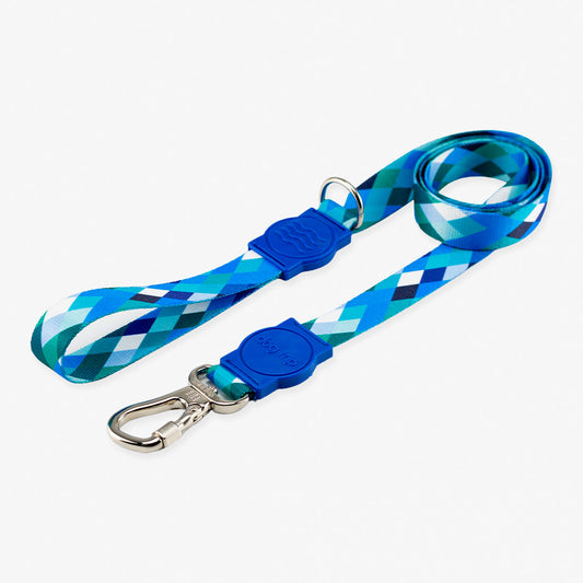 Guia Premium Quadriculada Azul Dog Trip Brasil