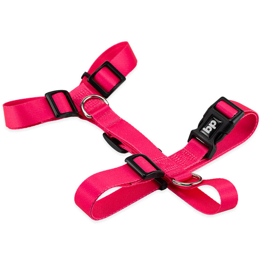 Peitoral para Cachorros H Rosa Basic Pet
