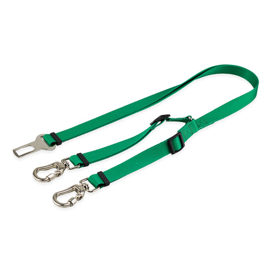 Cinto de Segurança Duplo Verde Basic Pet